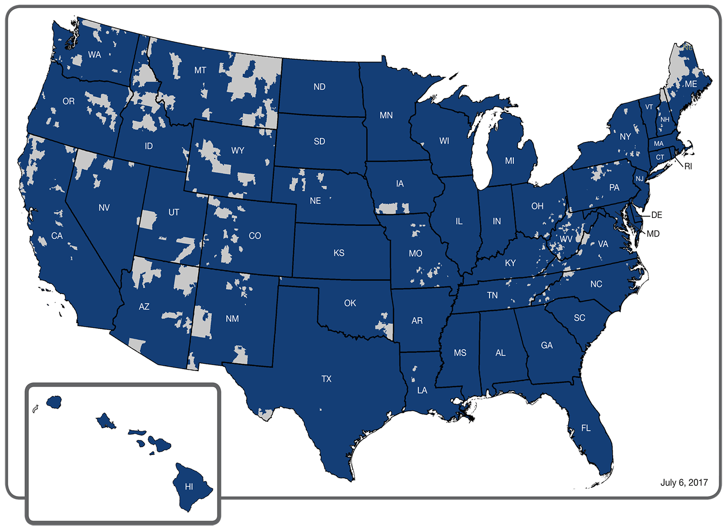 enTouch Wireless network cell coverage map lifeline coverage